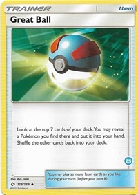 Great Ball (119/149) (Deck Exclusive #25) [Sun & Moon: Trainer Kit - Alolan Ninetales] | Card Merchant Takapuna