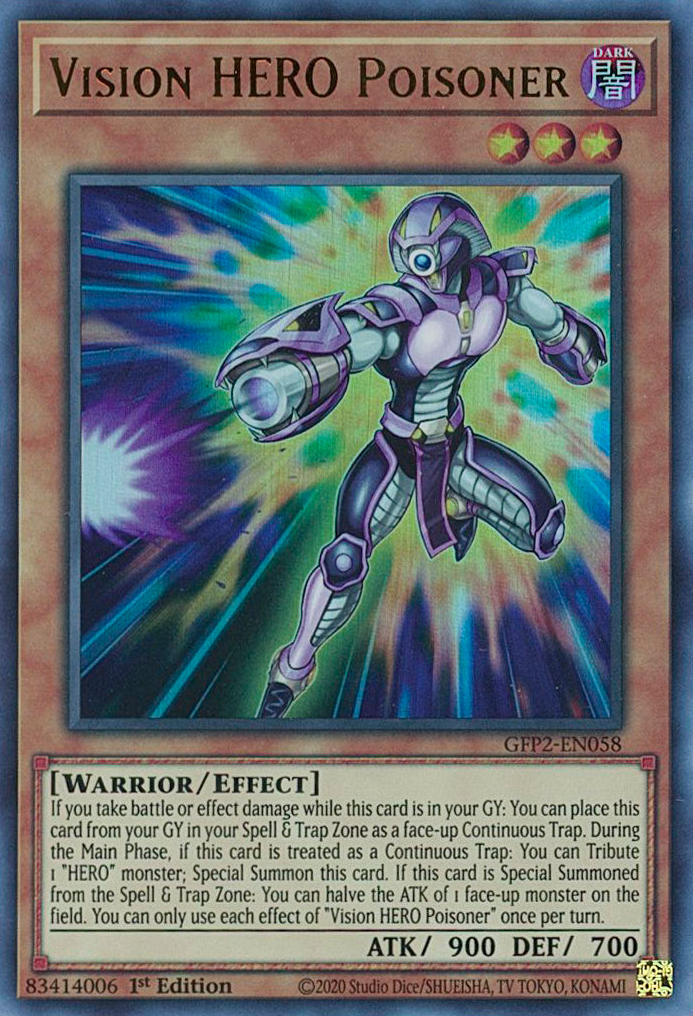 Vision HERO Poisoner [GFP2-EN058] Ultra Rare | Card Merchant Takapuna