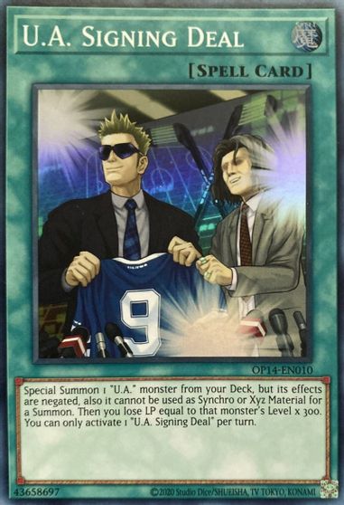 U.A. Signing Deal [OP14-EN010] Super Rare | Card Merchant Takapuna