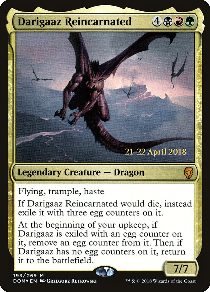 Darigaaz Reincarnated [Dominaria Prerelease Promos] | Card Merchant Takapuna