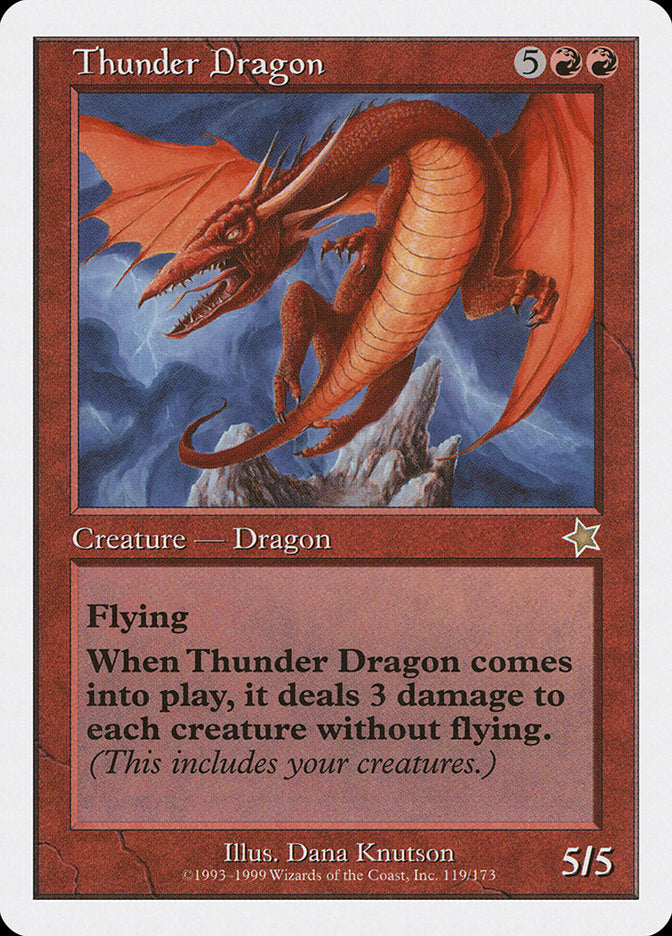 Thunder Dragon [Starter 1999] | Card Merchant Takapuna