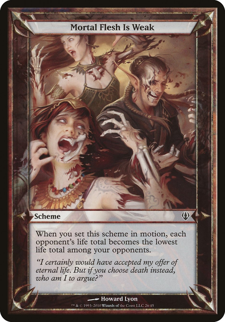 Mortal Flesh Is Weak (Schemes) [Archenemy Schemes] | Card Merchant Takapuna