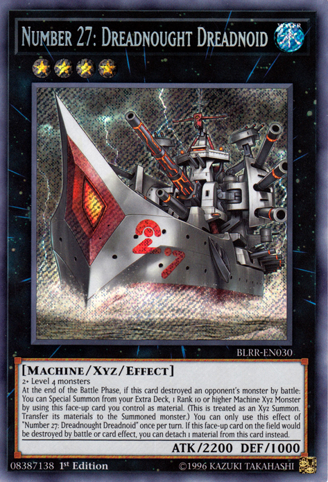 Number 27: Dreadnought Dreadnoid [BLRR-EN030] Secret Rare | Card Merchant Takapuna