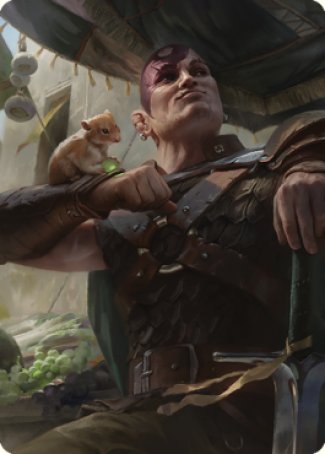 Minsc & Boo, Timeless Heroes Art Card (38) [Commander Legends: Battle for Baldur's Gate Art Series] | Card Merchant Takapuna