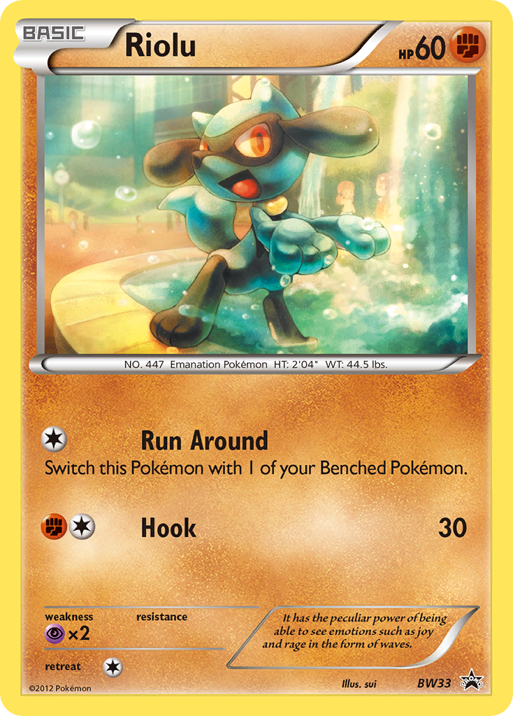 Riolu (BW33) [Black & White: Black Star Promos] | Card Merchant Takapuna