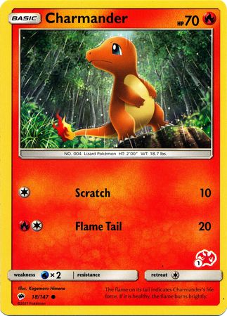 Charmander (18/147) (Charizard Stamp #1) [Battle Academy 2020] | Card Merchant Takapuna