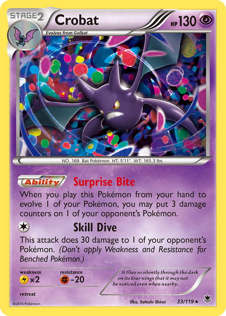 Crobat (33/119) [XY: Phantom Forces] | Card Merchant Takapuna