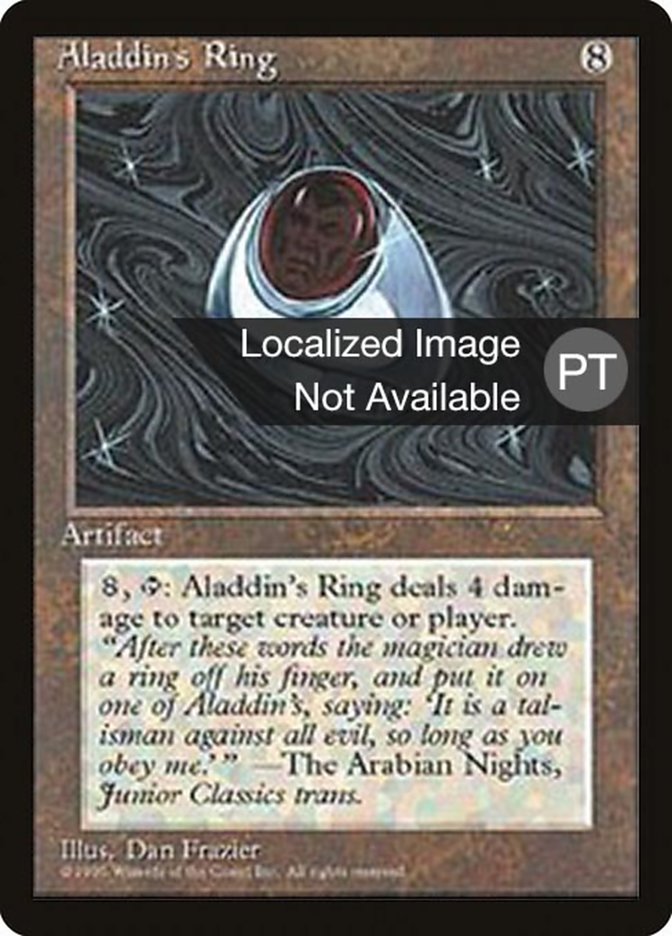 Aladdin's Ring [Fourth Edition (Foreign Black Border)] | Card Merchant Takapuna