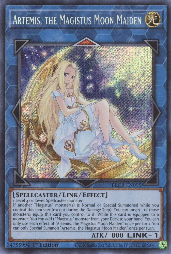 Artemis, the Magistus Moon Maiden [BLCR-EN095] Secret Rare | Card Merchant Takapuna