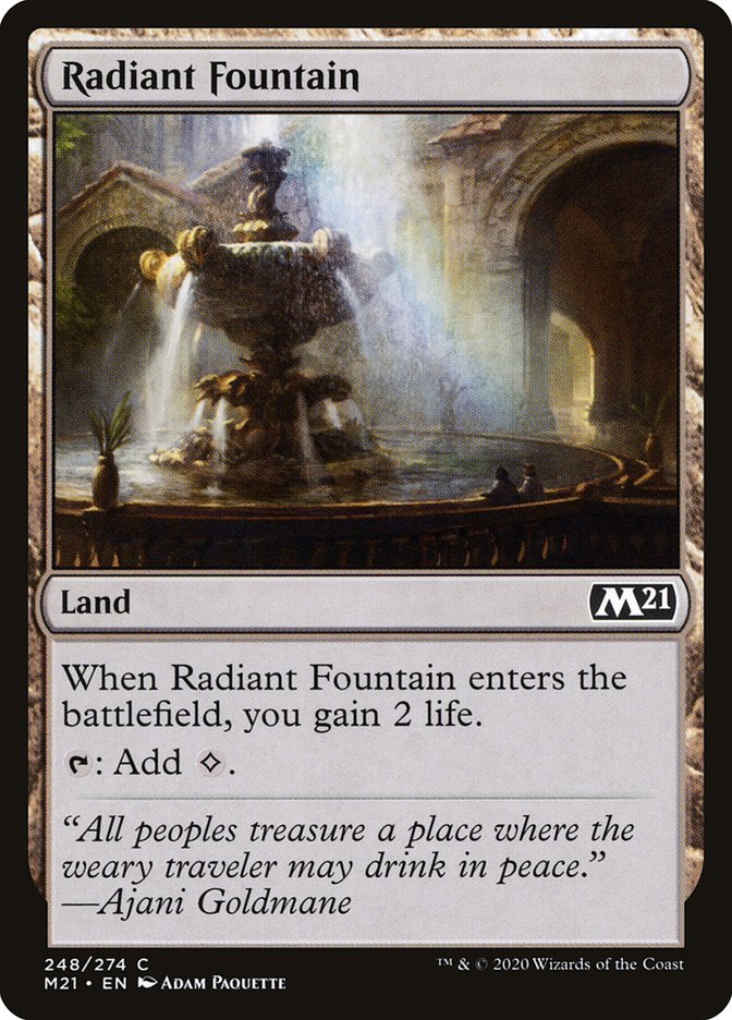 Radiant Fountain [Core Set 2021] | Card Merchant Takapuna