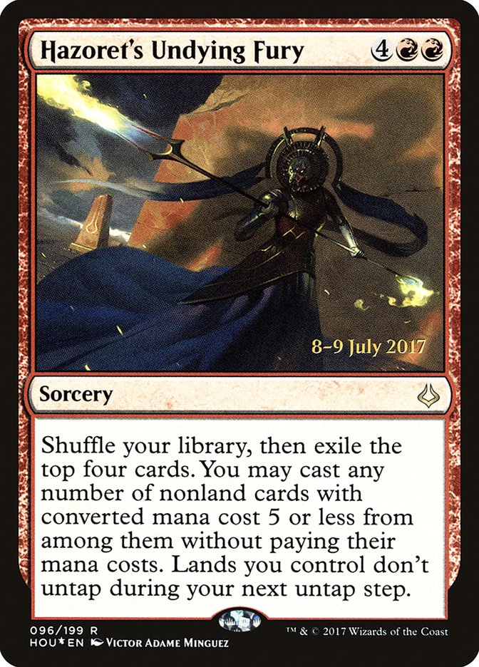 Hazoret's Undying Fury [Hour of Devastation Prerelease Promos] | Card Merchant Takapuna