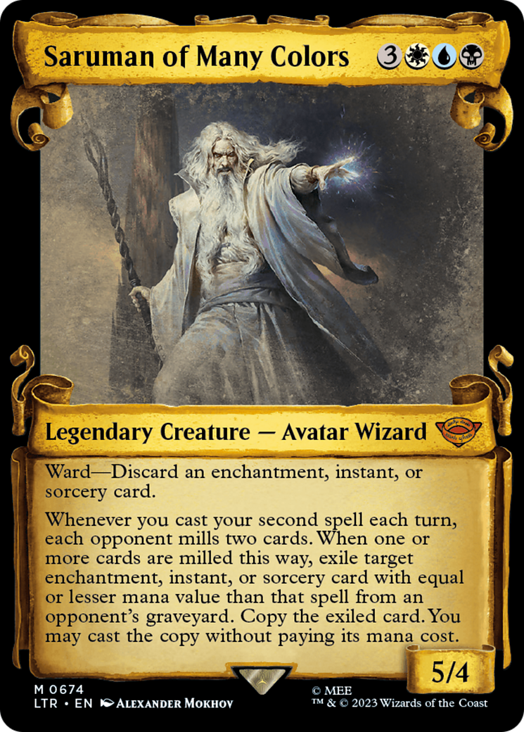 Saruman of Many Colors [The Lord of the Rings: Tales of Middle-Earth Showcase Scrolls] | Card Merchant Takapuna