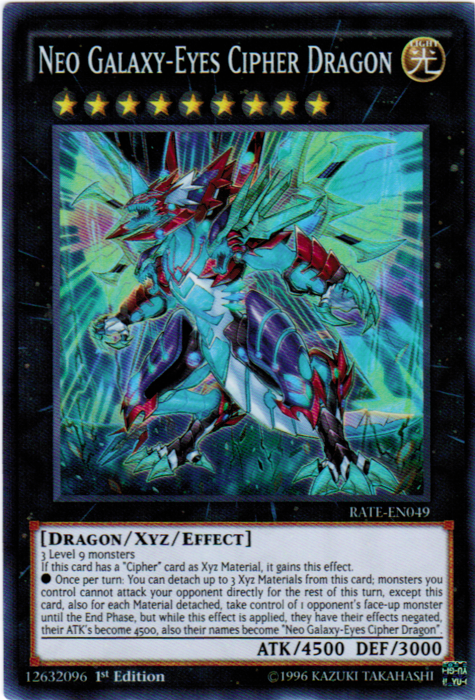 Neo Galaxy-Eyes Cipher Dragon [RATE-EN049] Super Rare | Card Merchant Takapuna