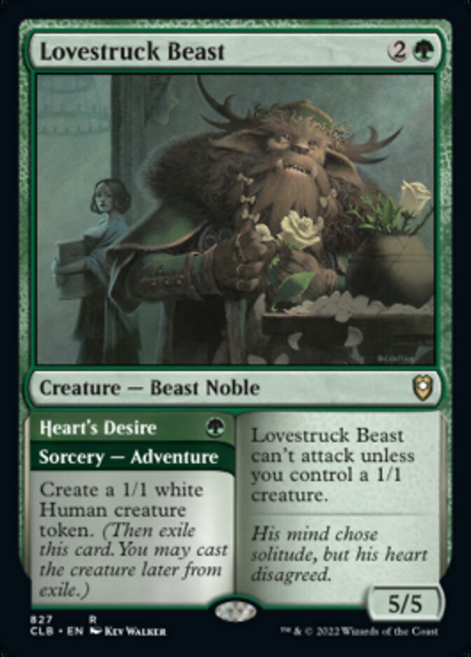 Lovestruck Beast // Heart's Desire [Commander Legends: Battle for Baldur's Gate] | Card Merchant Takapuna