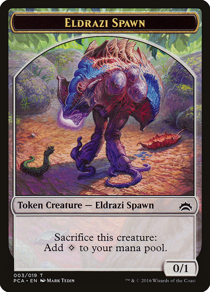 Eldrazi Spawn Token (003/019) [Planechase Anthology Tokens] | Card Merchant Takapuna