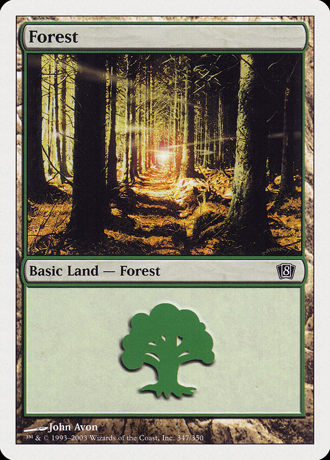 Forest (347) [Eighth Edition] | Card Merchant Takapuna