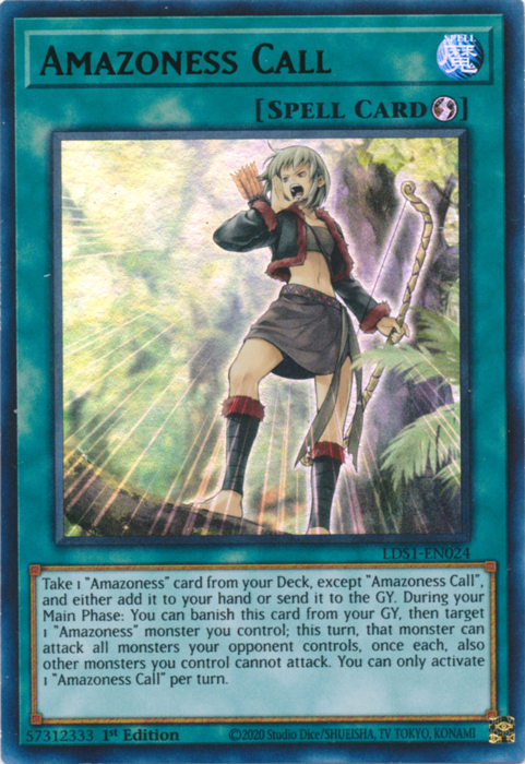 Amazoness Call (Green) [LDS1-EN024] Ultra Rare | Card Merchant Takapuna