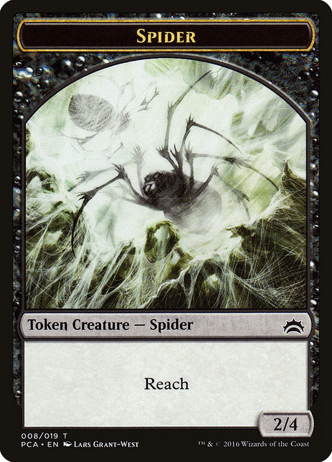 Spider // Saproling Double-Sided Token [Planechase Anthology Tokens] | Card Merchant Takapuna