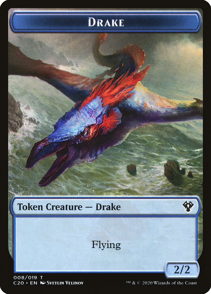 Human Soldier (005) // Drake Double-Sided Token [Commander 2020 Tokens] | Card Merchant Takapuna