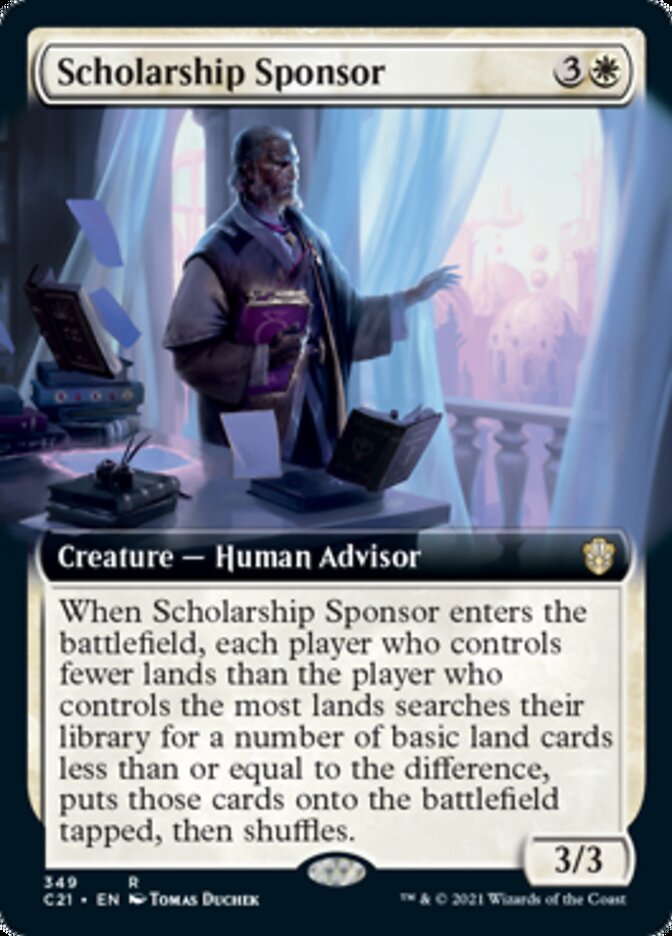 Scholarship Sponsor (Extended Art) [Commander 2021] | Card Merchant Takapuna