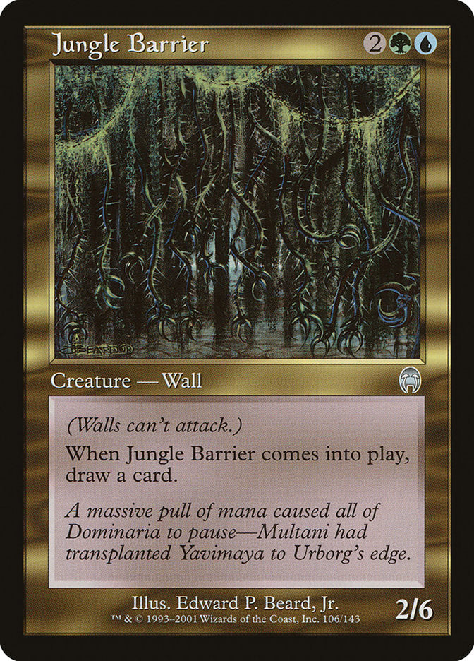 Jungle Barrier [Apocalypse] | Card Merchant Takapuna