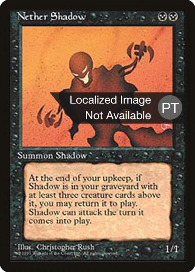 Nether Shadow [Fourth Edition (Foreign Black Border)] | Card Merchant Takapuna