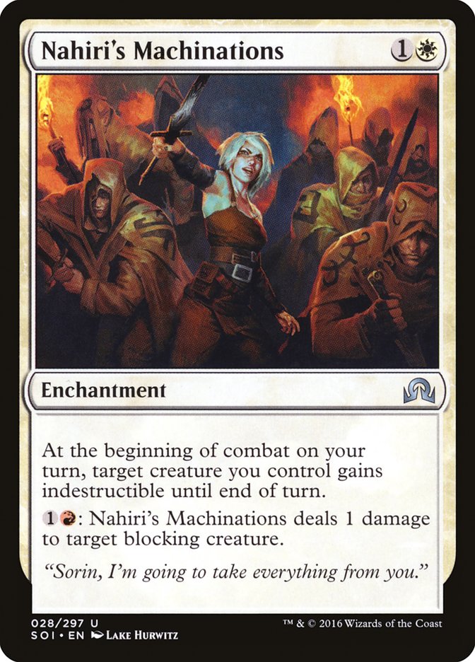 Nahiri's Machinations [Shadows over Innistrad] | Card Merchant Takapuna