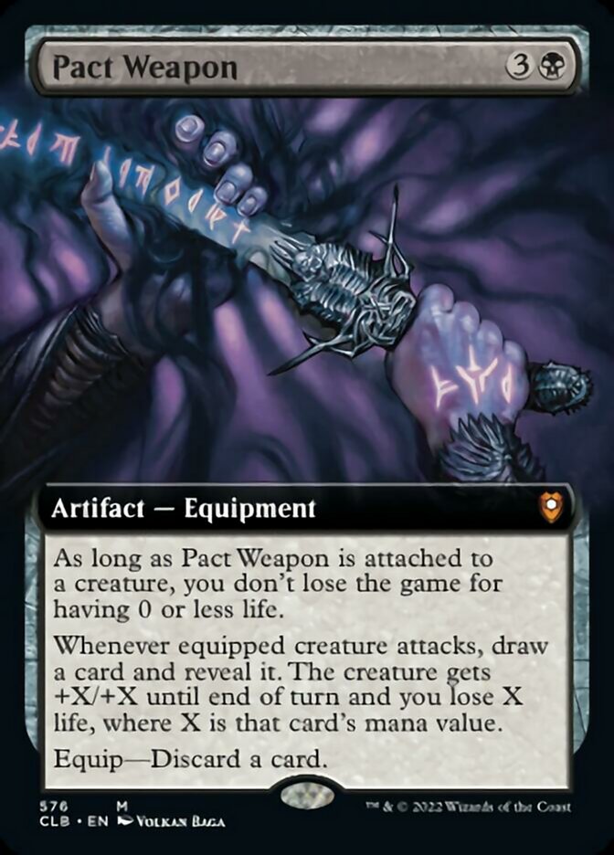 Pact Weapon (Extended Art) [Commander Legends: Battle for Baldur's Gate] | Card Merchant Takapuna