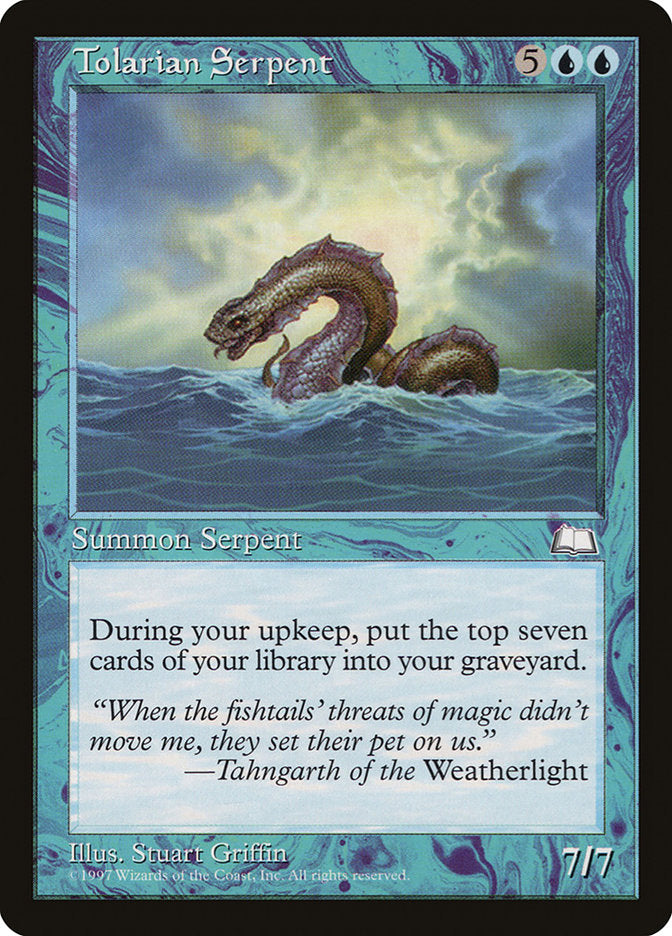 Tolarian Serpent [Weatherlight] | Card Merchant Takapuna