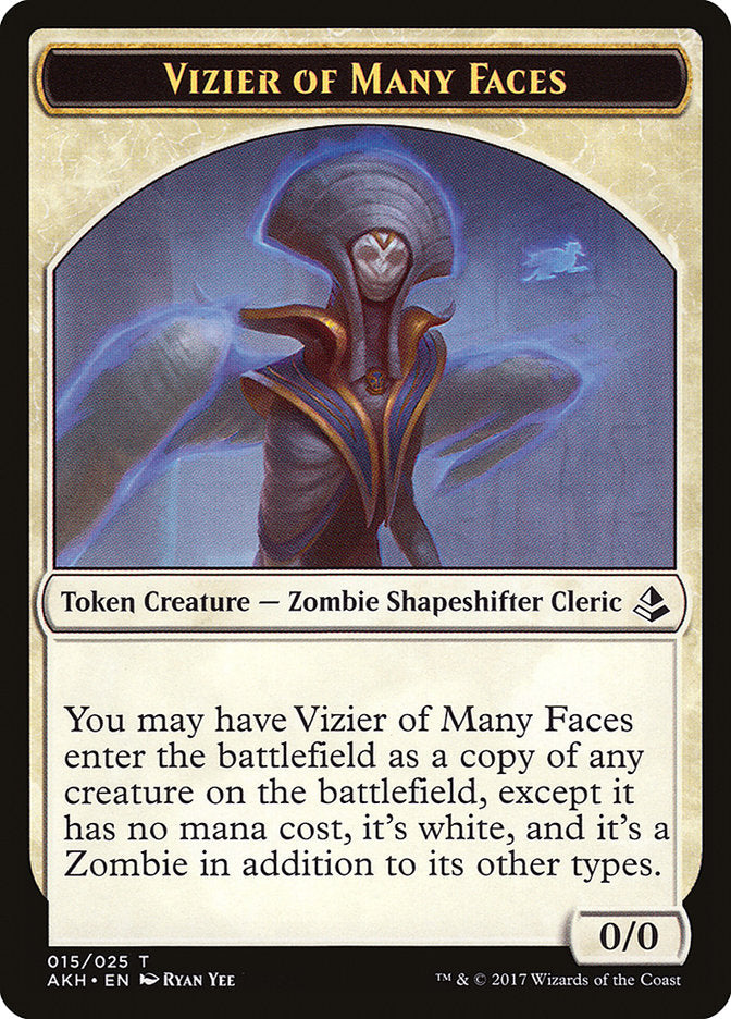 Vizier of Many Faces Token [Amonkhet Tokens] | Card Merchant Takapuna