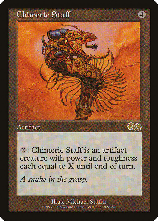 Chimeric Staff [Urza's Saga] | Card Merchant Takapuna