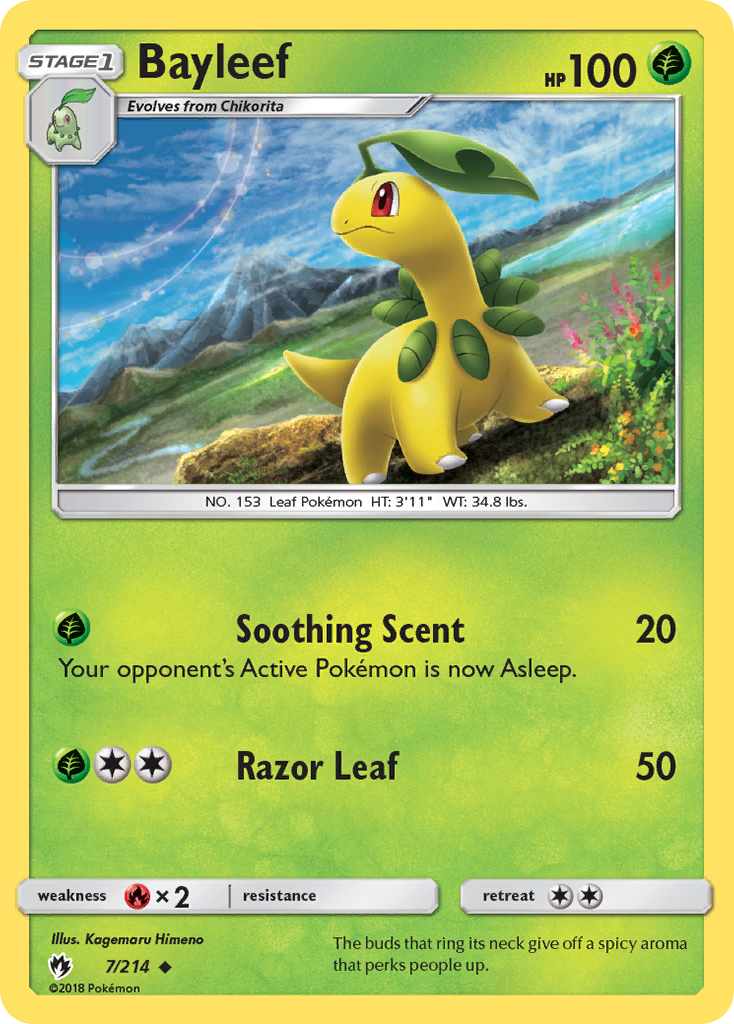 Bayleef (7/214) [Sun & Moon: Lost Thunder] | Card Merchant Takapuna