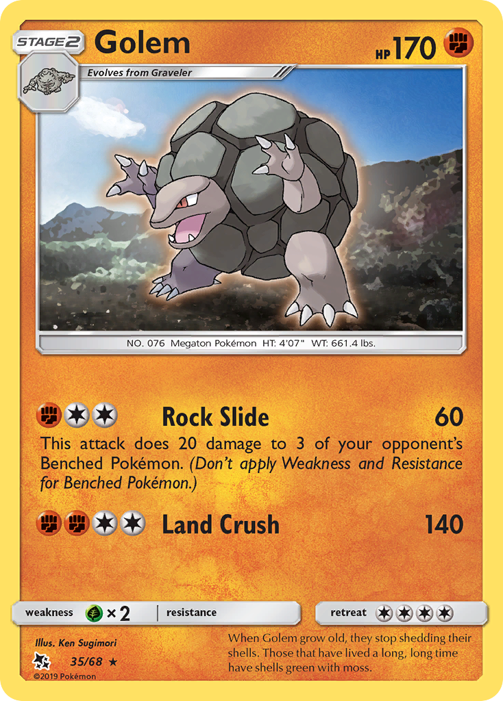 Golem (35/68) [Sun & Moon: Hidden Fates] | Card Merchant Takapuna