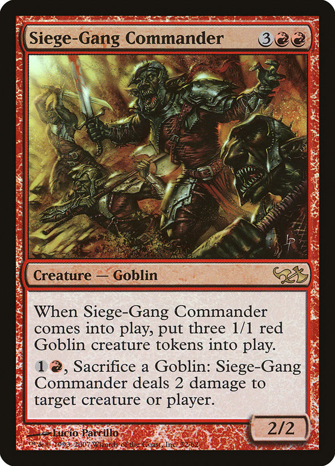 Siege-Gang Commander [Duel Decks: Elves vs. Goblins] | Card Merchant Takapuna