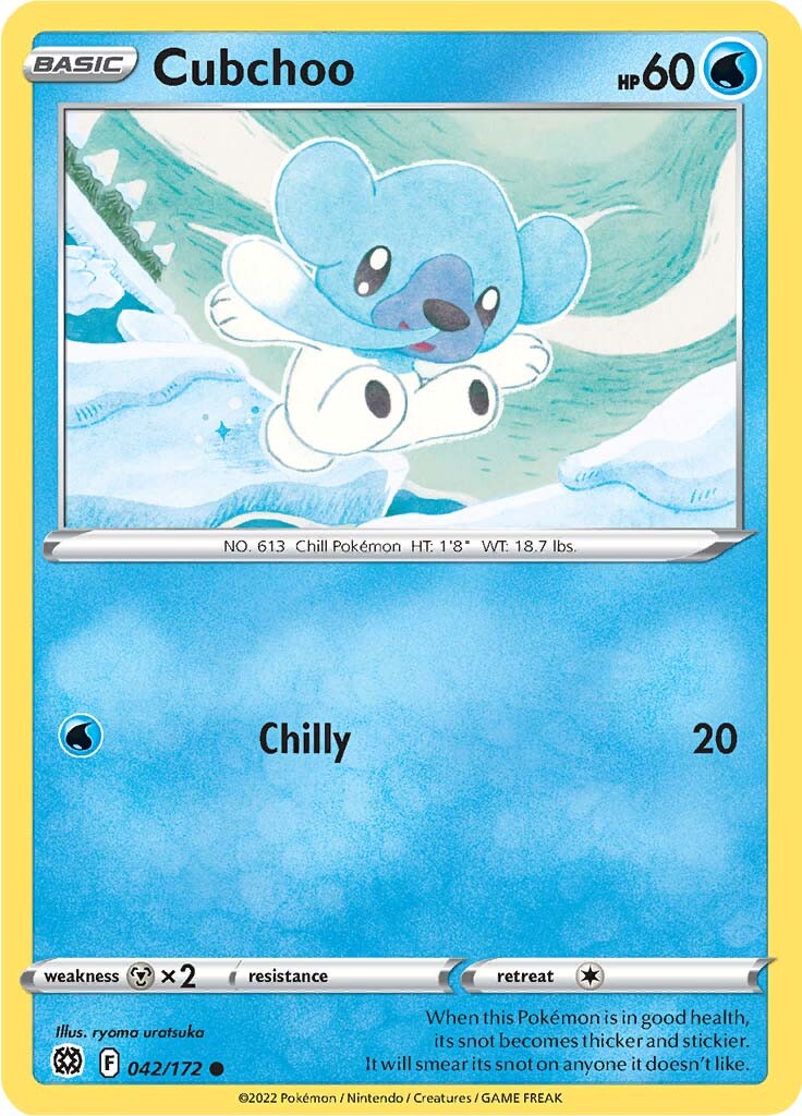 Cubchoo (042/172) [Sword & Shield: Brilliant Stars] | Card Merchant Takapuna