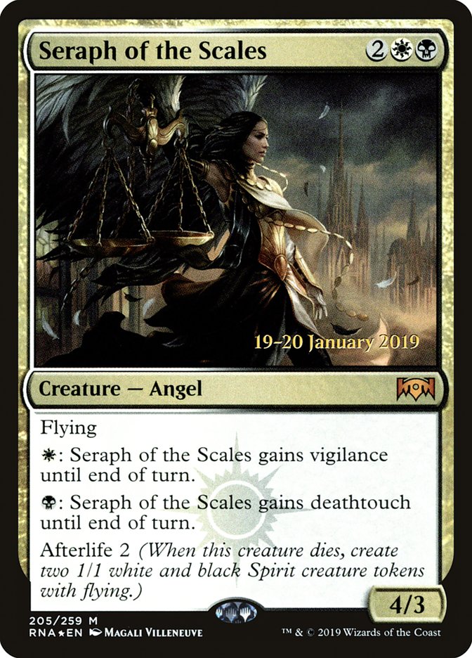 Seraph of the Scales [Ravnica Allegiance Prerelease Promos] | Card Merchant Takapuna