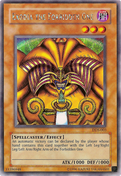 Exodia the Forbidden One (Dark Duel Stories) [DDS-003] Secret Rare | Card Merchant Takapuna