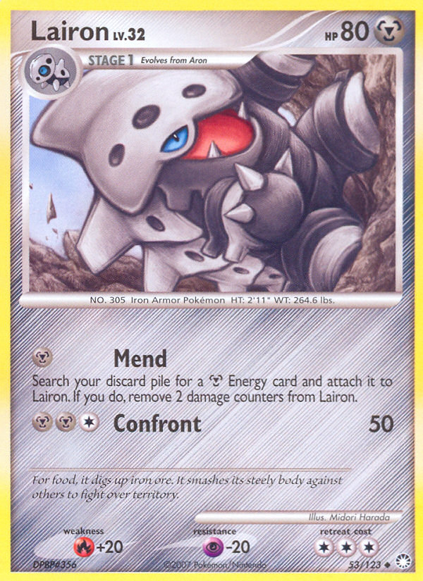 Lairon (53/123) [Diamond & Pearl: Mysterious Treasures] | Card Merchant Takapuna