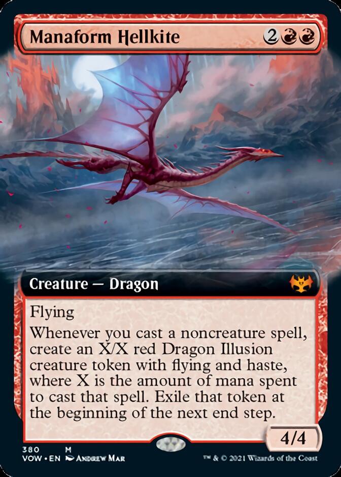 Manaform Hellkite (Extended Art) [Innistrad: Crimson Vow] | Card Merchant Takapuna