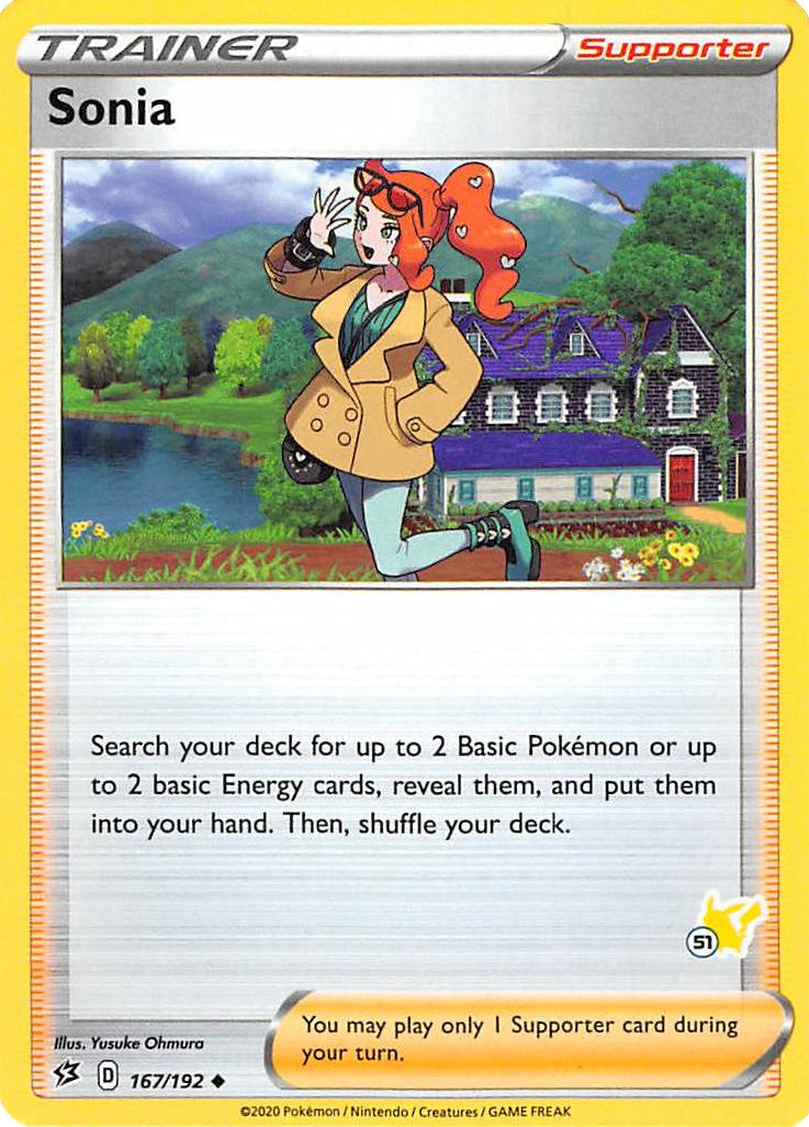 Sonia (167/192) (Pikachu Stamp #51) [Battle Academy 2022] | Card Merchant Takapuna