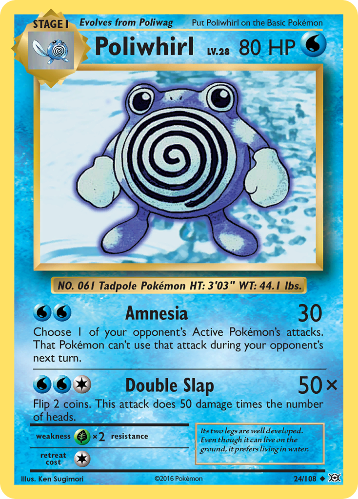 Poliwhirl (24/108) [XY: Evolutions] | Card Merchant Takapuna