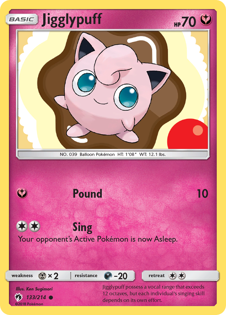 Jigglypuff (133/214) [Sun & Moon: Lost Thunder] | Card Merchant Takapuna