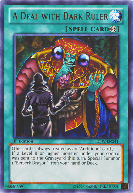 A Deal with Dark Ruler [LCJW-EN241] Rare | Card Merchant Takapuna