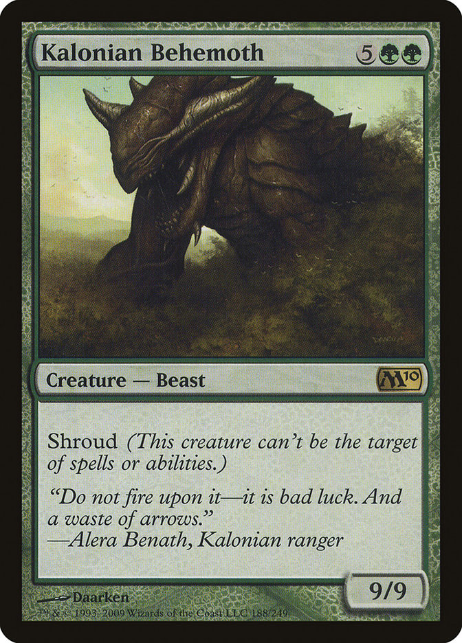 Kalonian Behemoth [Magic 2010] | Card Merchant Takapuna