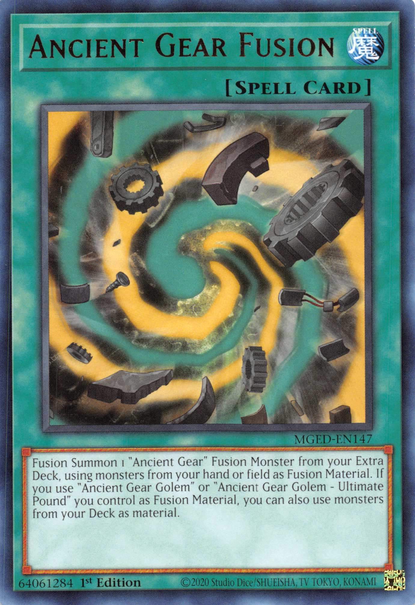 Ancient Gear Fusion [MGED-EN147] Rare | Card Merchant Takapuna