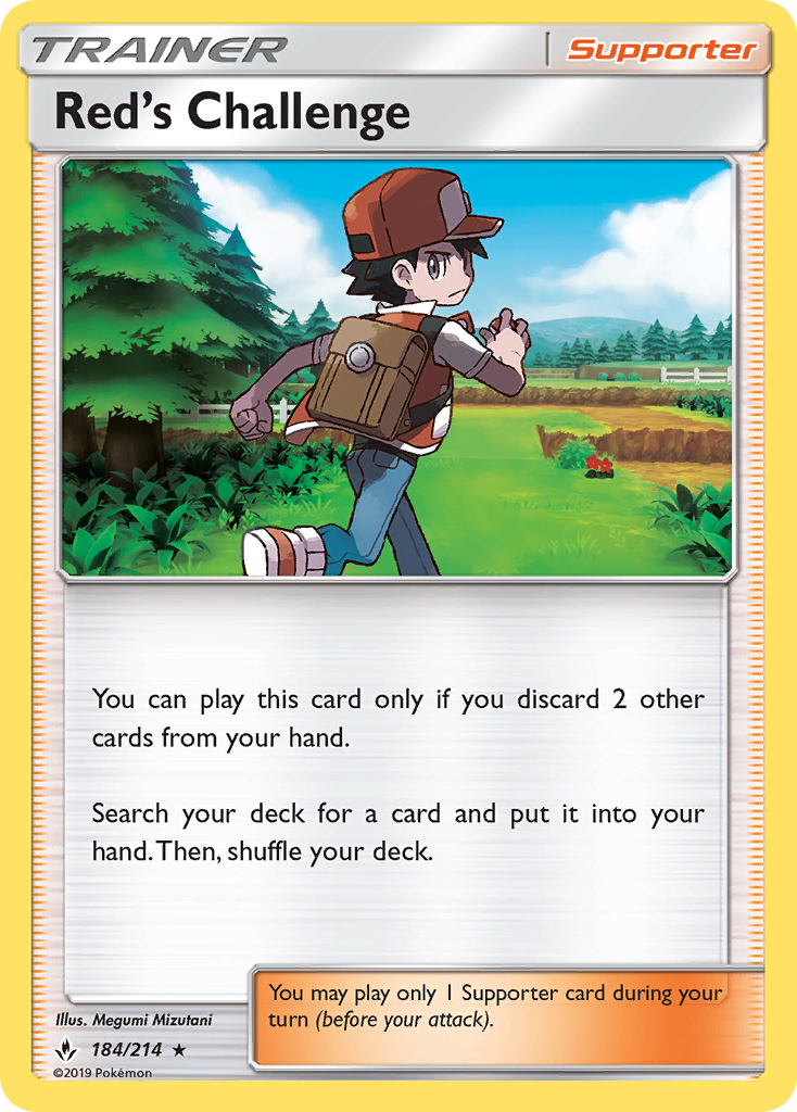 Red's Challenge (184/214) [Sun & Moon: Unbroken Bonds] | Card Merchant Takapuna