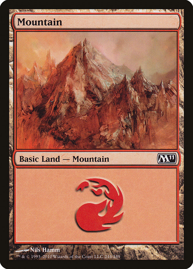 Mountain (244) [Magic 2011] | Card Merchant Takapuna