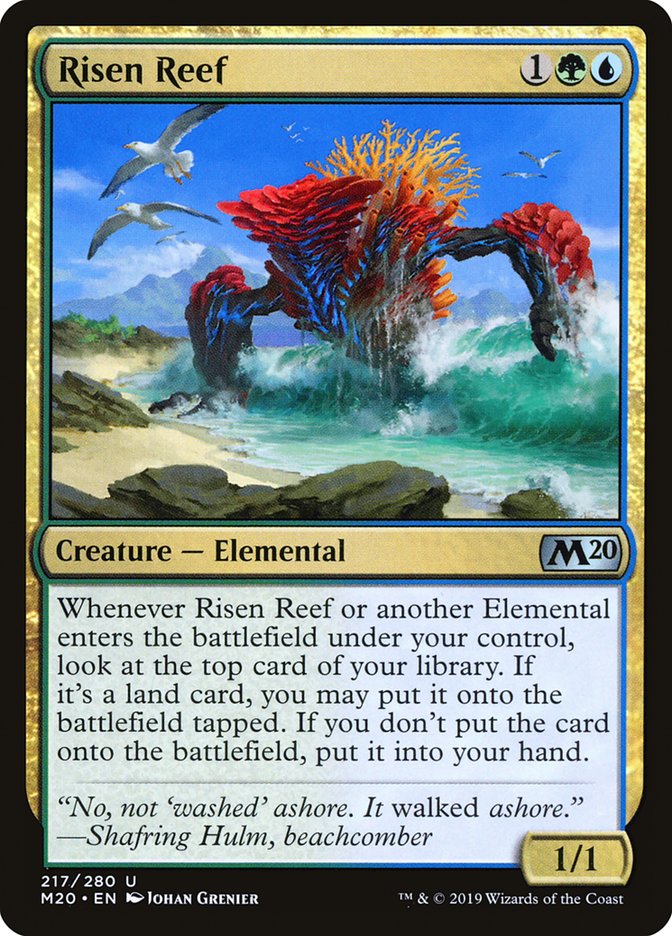 Risen Reef [Core Set 2020] | Card Merchant Takapuna