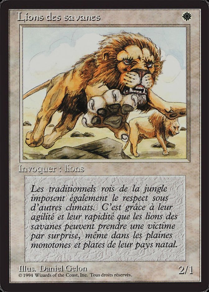 Savannah Lions [Foreign Black Border] | Card Merchant Takapuna