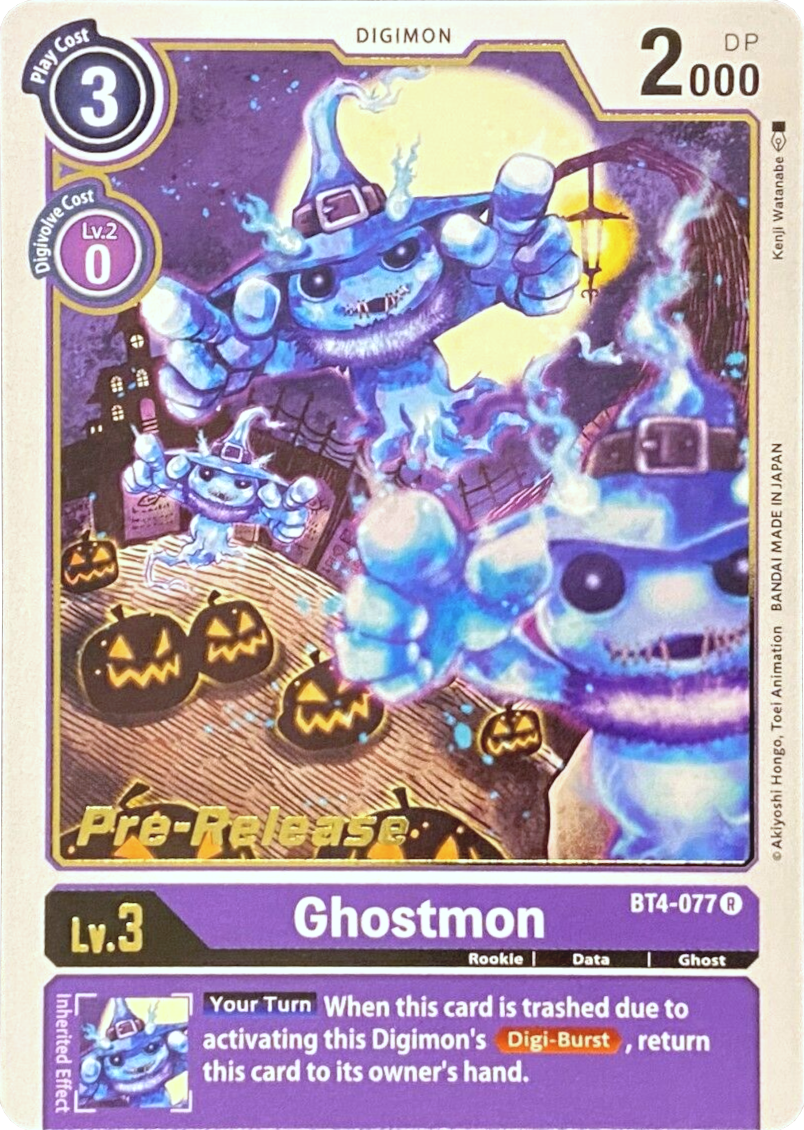 Ghostmon [BT4-077] [Great Legend Pre-Release Promos] | Card Merchant Takapuna